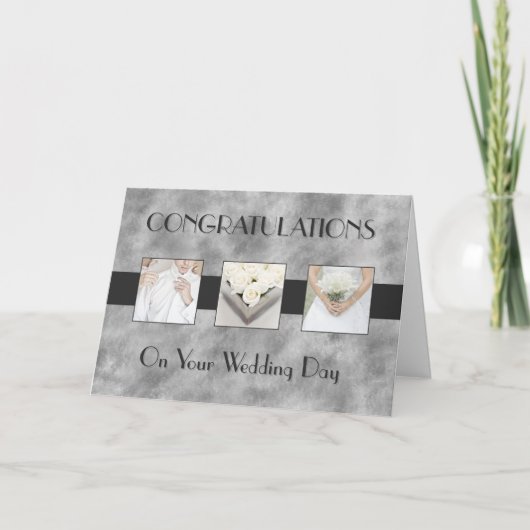 Hochzeitstag-Triptychon Karte (Vorderseite)