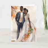 Hochzeitstag Valentine Black Couple Karte (Vorderseite)