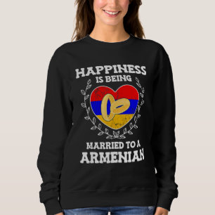 Hochzeitstag Verheiratet mit einer armenischen Ehe Sweatshirt