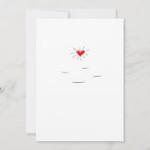 Hochzeitstag Verheiratete Couple Heart Canoe (Rückseite)