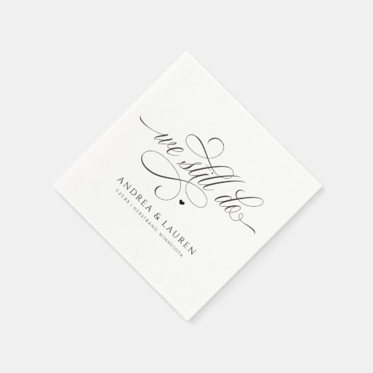 Hochzeitstag - Verlängerung machen wir noch Serviette (Ecke)