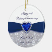 Hochzeitstag-Verzierung des Damast-45. Keramikornament (Links)