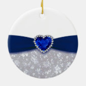 Hochzeitstag-Verzierung des Damast-45. Keramikornament (Hinten)