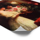 Hochzeitstag Viktorianische Lady Art Print Poster (Ecke)