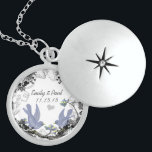 Hochzeitstag Vintage Vögel Jahrestag Nekklace Medaillon<br><div class="desc">Keepake Necklaces wählen Sie entweder Silber Platin oder Sterling Silver</div>