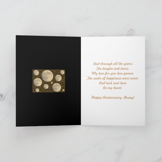 Hochzeitstag Vollmond Karte (Innenseite)