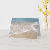 Hochzeitstag von Beach Hearts Karte (Gelbe Blume)