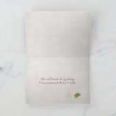 Hochzeitstag von Daisy Bouquet Karte (Innenseite)