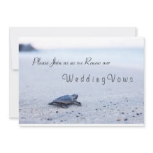 Hochzeitstag Vow Renewal Einladung Sea Turtle