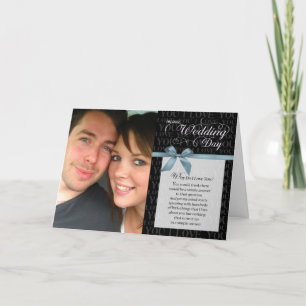 Hochzeitstag, warum ich Sie Liebe - schwarz mit Ba Karte