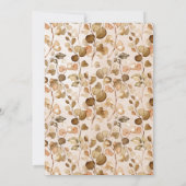 Hochzeitstag Wir machen Herbst Herbst noch Einladung (Rückseite)