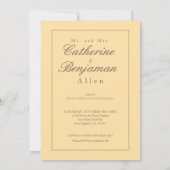 Hochzeitstag-Woche Einladung (Rückseite)