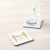 Hochzeitstag wünscht getränkeuntersetzer (Rechte Seite)