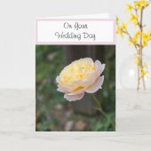 Hochzeitstag wünscht rosa Gelbe Rose Karte (Gelbe Blume)