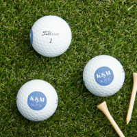 Hochzeitstag zum Erinnern an Golfbälle