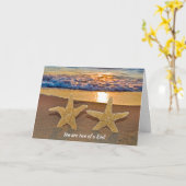 Hochzeitstag zum Sonnenuntergang Karte (Gelbe Blume)