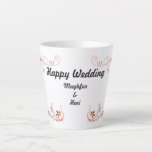 Hochzeitstage für Tasse (Vorderseite)