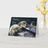 Hochzeitstagskarte für Seeotter Karte (Gelbe Blume)