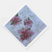 Hochzeitstagspapier Napkins in Burgund Serviette (Ecke)