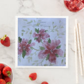 Hochzeitstagspapier Napkins in Burgund Serviette (Beispiel)