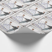 Hochzeitstanz Geschenkpapier (Ecke)