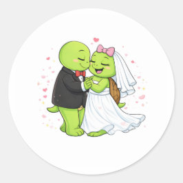 Hochzeitstanz Runder Aufkleber