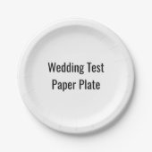 Hochzeitstanzplatte Pappteller (Vorderseite)