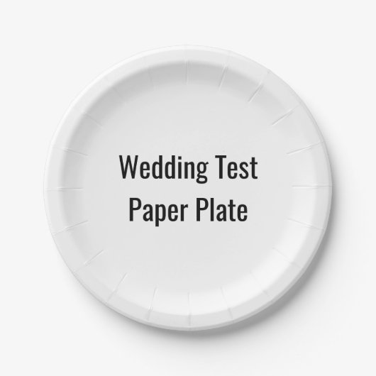 Hochzeitstanzplatte Pappteller (Vorderseite)