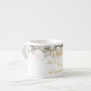 Hochzeitstasse - Braut mit farbenfrohem Hochzeitss Espressotasse