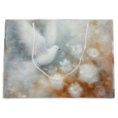 Hochzeitstaube Große Geschenktüte (Vorderseite)