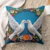 Hochzeitstaube Kunst Kissen (Decke)