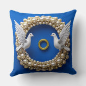 Hochzeitstaube Kunst Kissen (Rückseite)