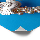 Hochzeitstaube Kunst Poster (Ecke)