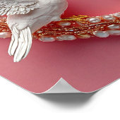 Hochzeitstaube Kunst Poster (Ecke)