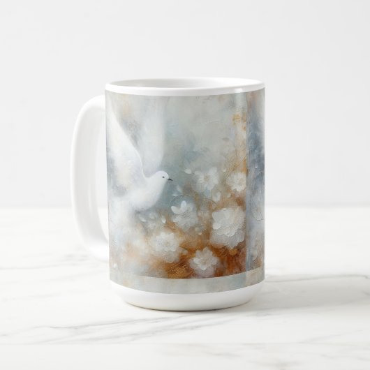 Hochzeitstaube Tasse (Vorderseite Links)