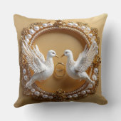 Hochzeitstauben Kissen (Rückseite)