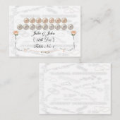 Hochzeitstauben Platzkarte (Vorne/Hinten)