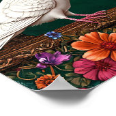 Hochzeitstauben Poster (Ecke)