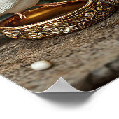 Hochzeitstauben Poster (Ecke)