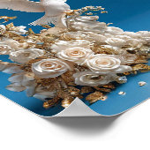 Hochzeitstauben Poster (Ecke)