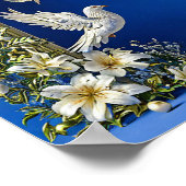 Hochzeitstauben Poster (Ecke)