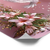 Hochzeitstauben Poster (Ecke)