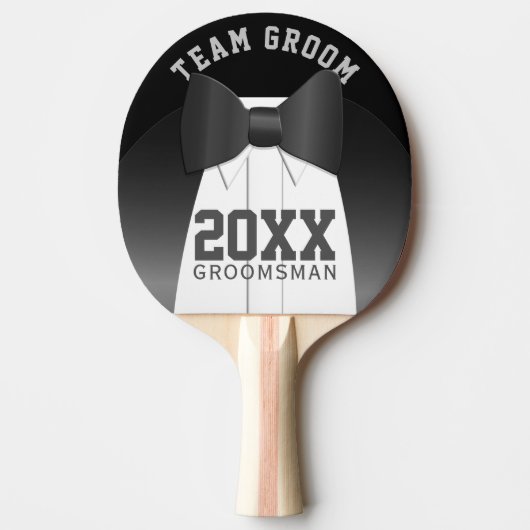 Hochzeitsteam Groom Trauzeuge Ping Pong Paddle Tischtennis Schläger (Vorderseite)