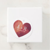 Hochzeitstermin für ein rotes Herz Geschenkanhänger (Beispiel)