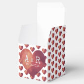 Hochzeitstermin für ein rotes Herz Geschenkschachtel (Geöffnet)