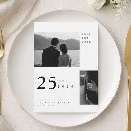 Hochzeitstermin-Karte zum Speichern des Termins. Save The Date
