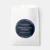 Hochzeitsterne Nacht Celestial Danke Navy Geschenktütchen (Vorderseite)