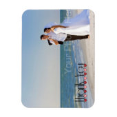 Hochzeitstext Foto Vielen Dank Magnet (Vertikal)