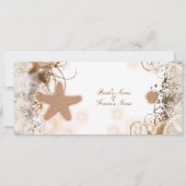 Hochzeitsthema am Strand ~ elegantes Party Einladung (Vorderseite)