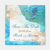 Hochzeitsthema "Save the Date" Magnet (Vorne)